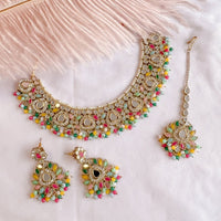 Tania Mirrored Necklace set - Multicolour - SOKORA JEWELSTania Mirrored Necklace set - MulticolourNECKLACE SETS