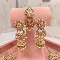 Tashruka Bridal Necklace set - Golden - SOKORA JEWELSTashruka Bridal Necklace set - Golden