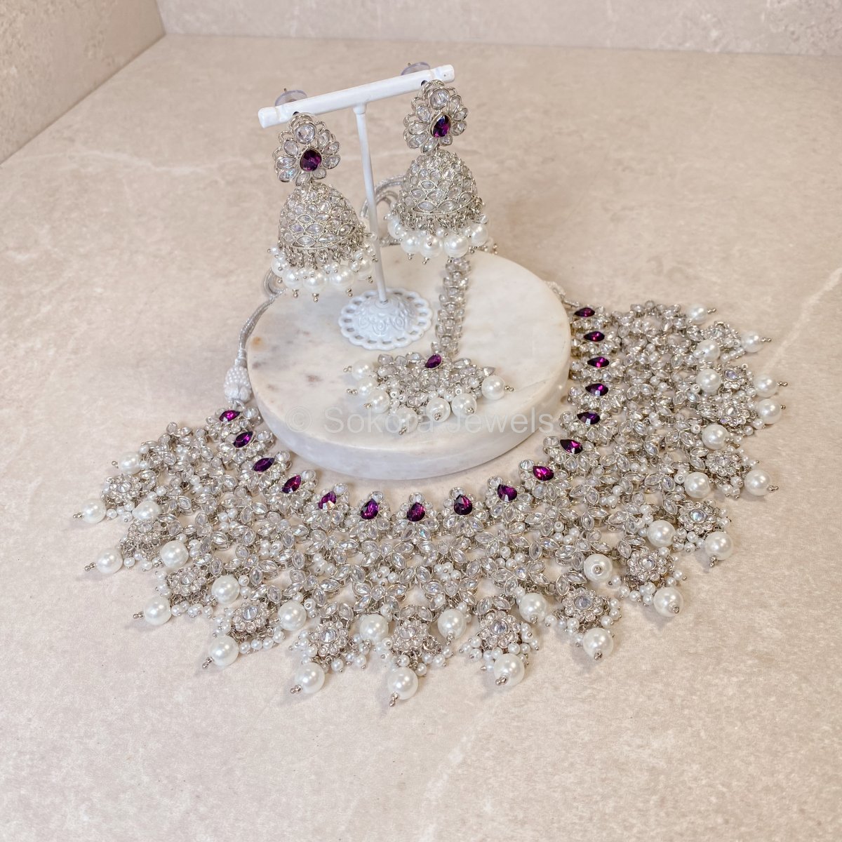 IZHAAR Collection Ethnic Indian Jewellery Heavy Necklace Set