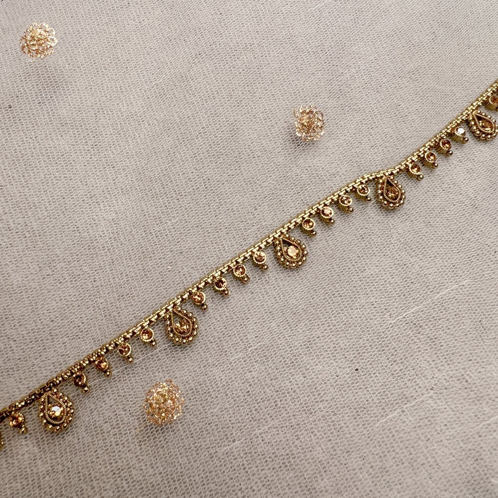 Peora Traditional Antique Gold Waist Belt Kamarband Kamarpatta Belly Chain  for Women Girls