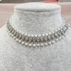 Thin Silver Crystal Necklace - SOKORA JEWELSThin Silver Crystal NecklaceChoker Sets