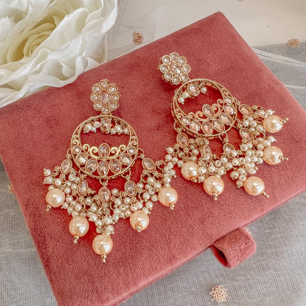 Thulashi Antique Gold Earrings - SOKORA JEWELSThulashi Antique Gold Earrings