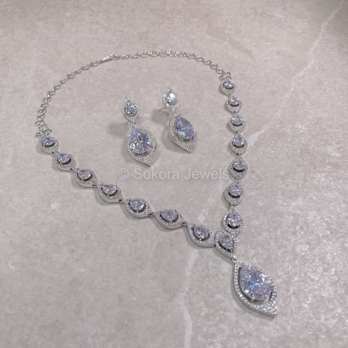 Tiffany Diamante Set - SOKORA JEWELSTiffany Diamante SetNECKLACE SETS