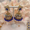 Vaali Mirrored Necklace set - Blue - SOKORA JEWELSVaali Mirrored Necklace set - BlueNECKLACE SETS