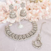 Vaali Mirrored Necklace set - Silver - SOKORA JEWELSVaali Mirrored Necklace set - SilverNECKLACE SETS