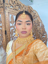 Vaanathi Bright Gold Bridal set - SOKORA JEWELSVaanathi Bright Gold Bridal set