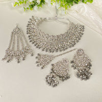 Ziba Silver Necklace set - Grey - SOKORA JEWELSZiba Silver Necklace set - Grey